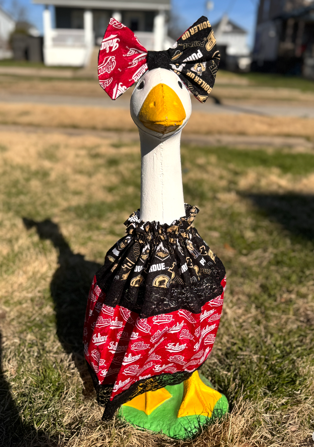 Divided House IU / Purdue Goose Dress